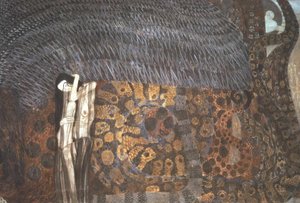 Beethovenfries - Verslindende pijn door Gustav Klimt